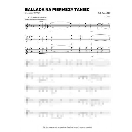 Blu Rey - Ballada na pierwszy taniec